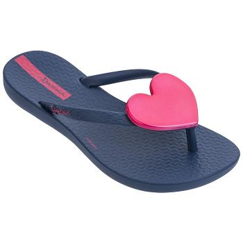 Ipanema Flip Flops Kids Maxi Heart Navy Pink 562184VBX Ireland